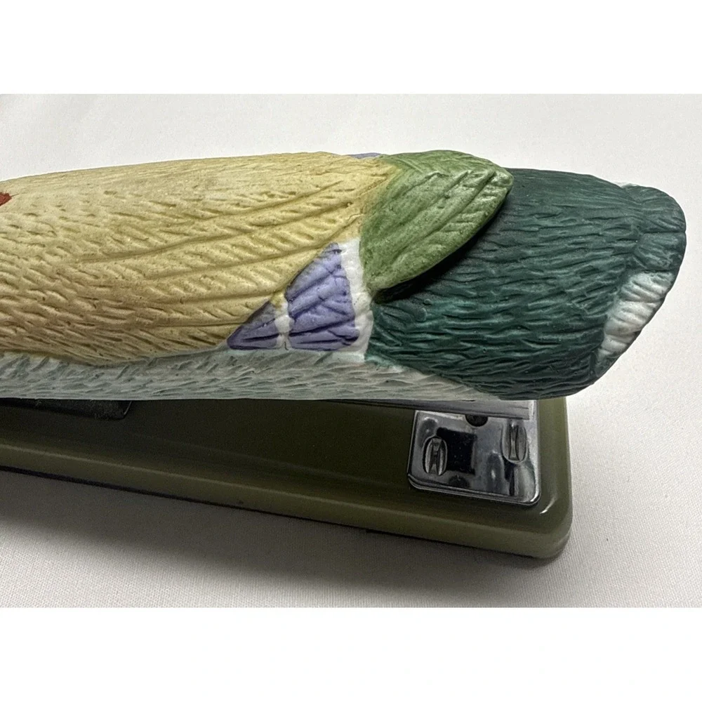 Vintage MR Man 1983 Mallard Duck Ceramic Stapler